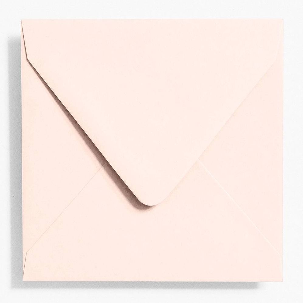 6.5" Square Superfine Blush Envelopes