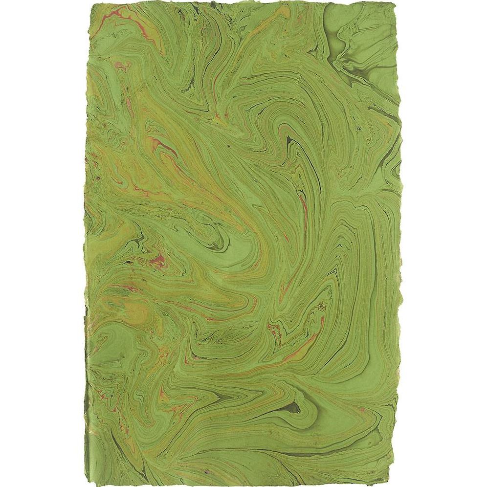 Kelly Green Marble Handmade Paper