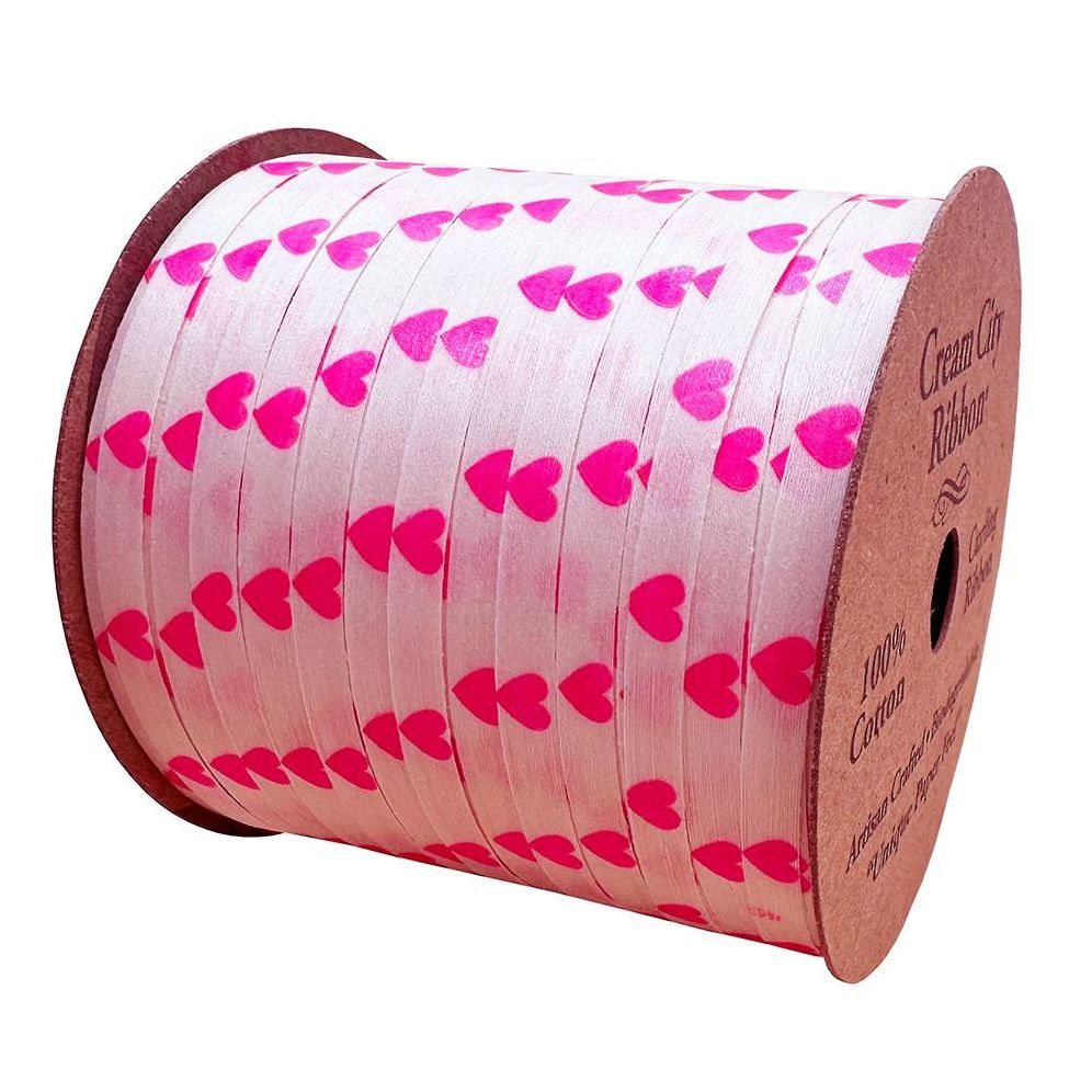 Pink on Pink Heart Ribbon