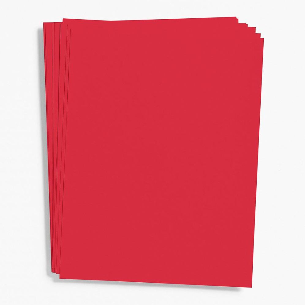 Red 8.5" x 11" Paper