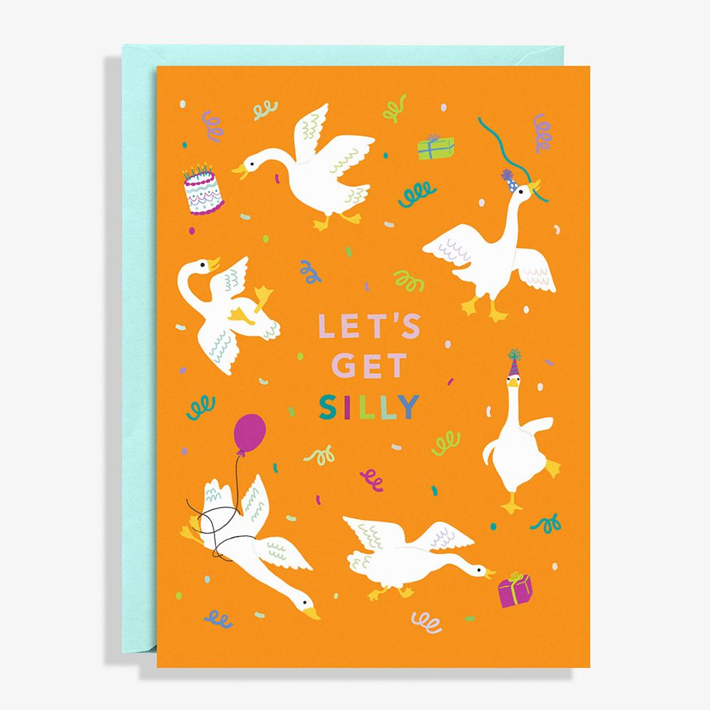 Silly Geese Birthday Card