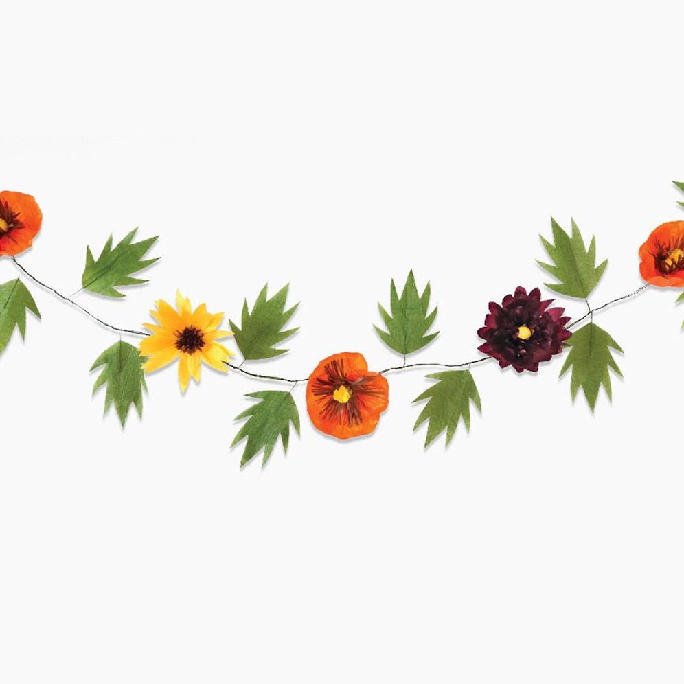 Fall Blooms Paper Garland