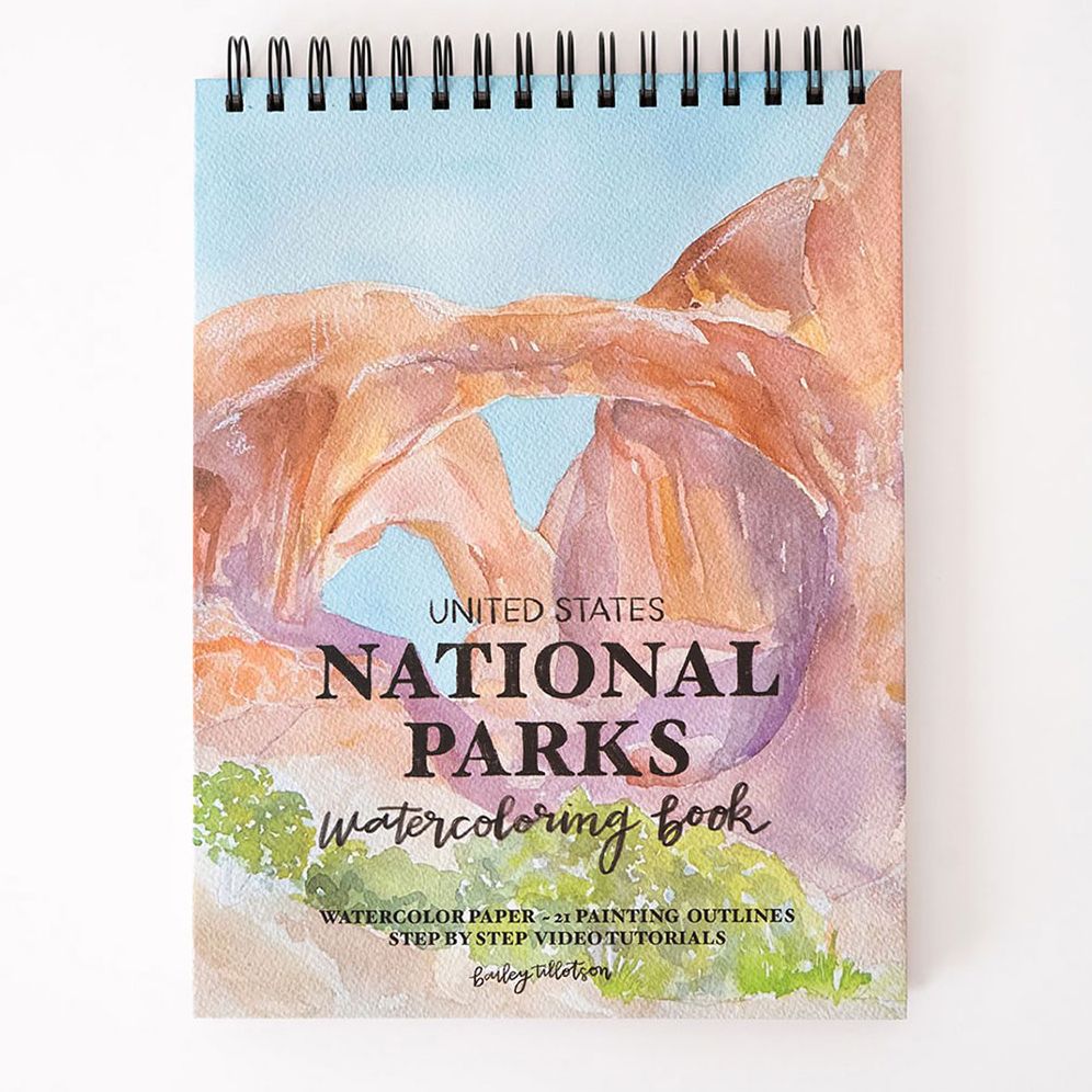 US National Parks Watercolor Book