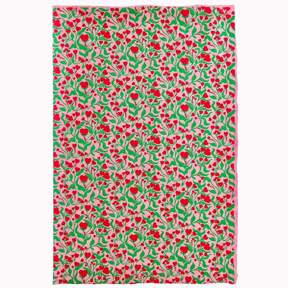 Floral Hearts Handmade Paper