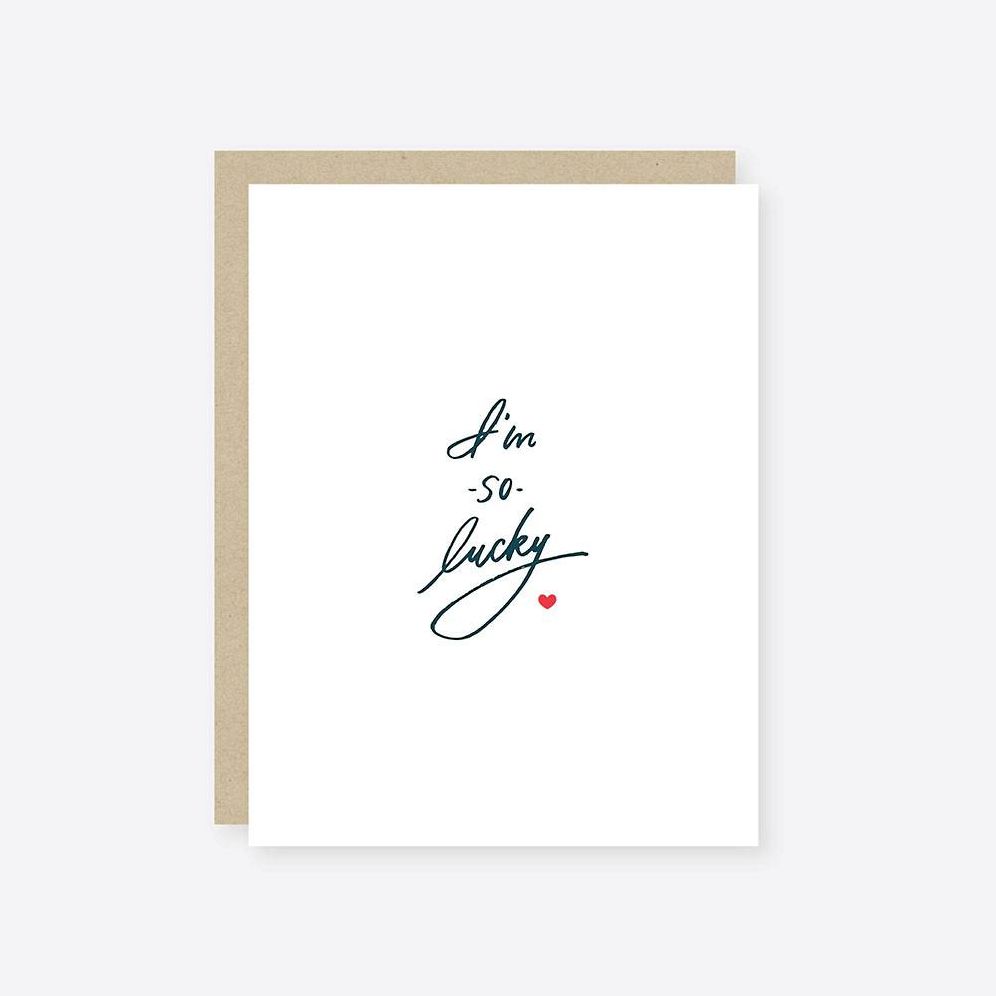 I'm So Lucky Love Card