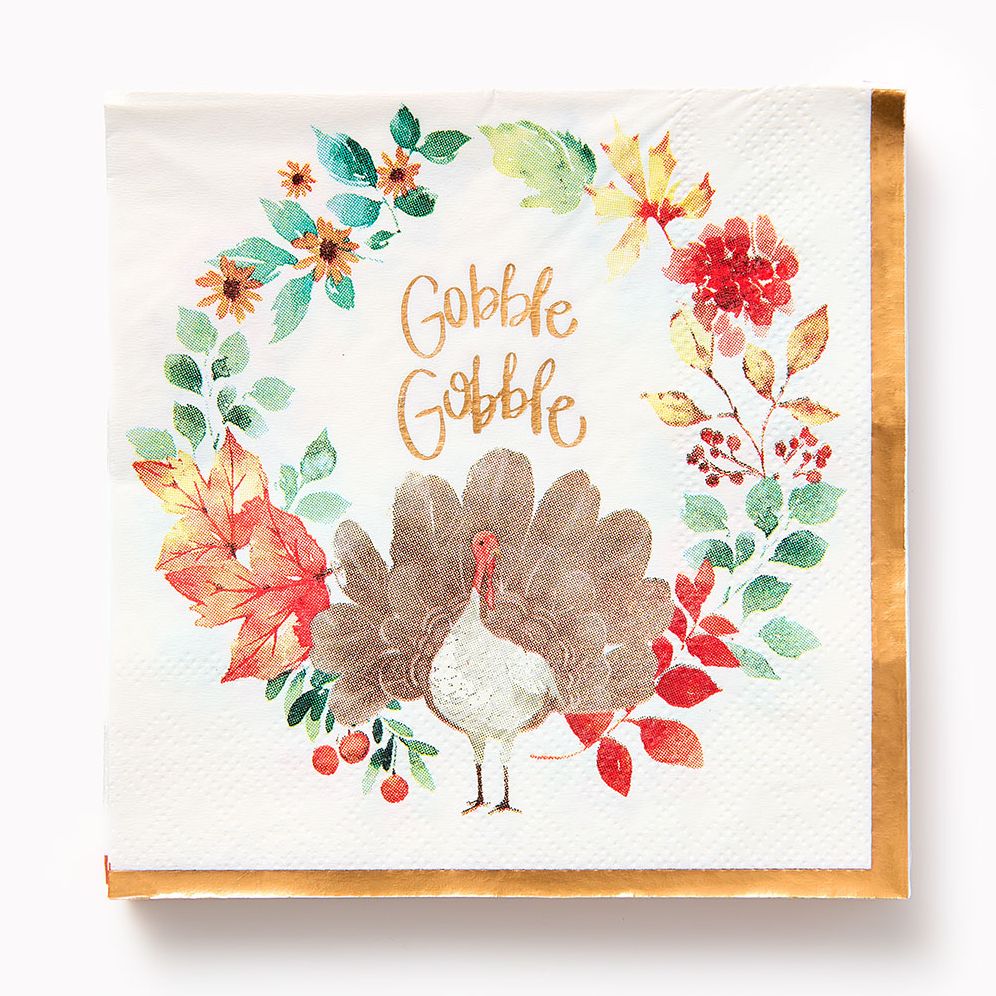 Gobble Gobble Beverage Napkins Set of 20