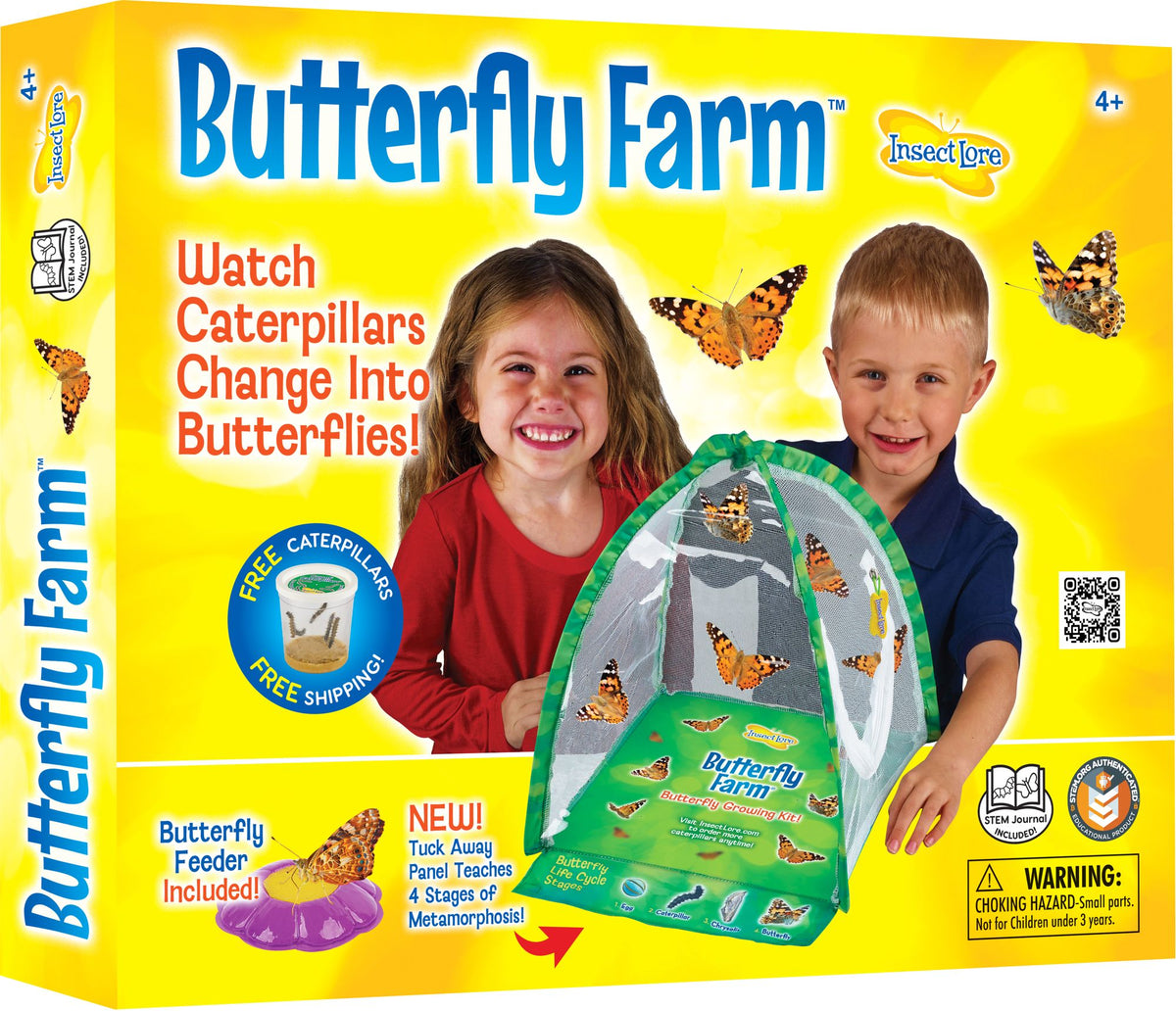 Insect Lore Butterfly Farm Growing Kit with Prepaid Voucher