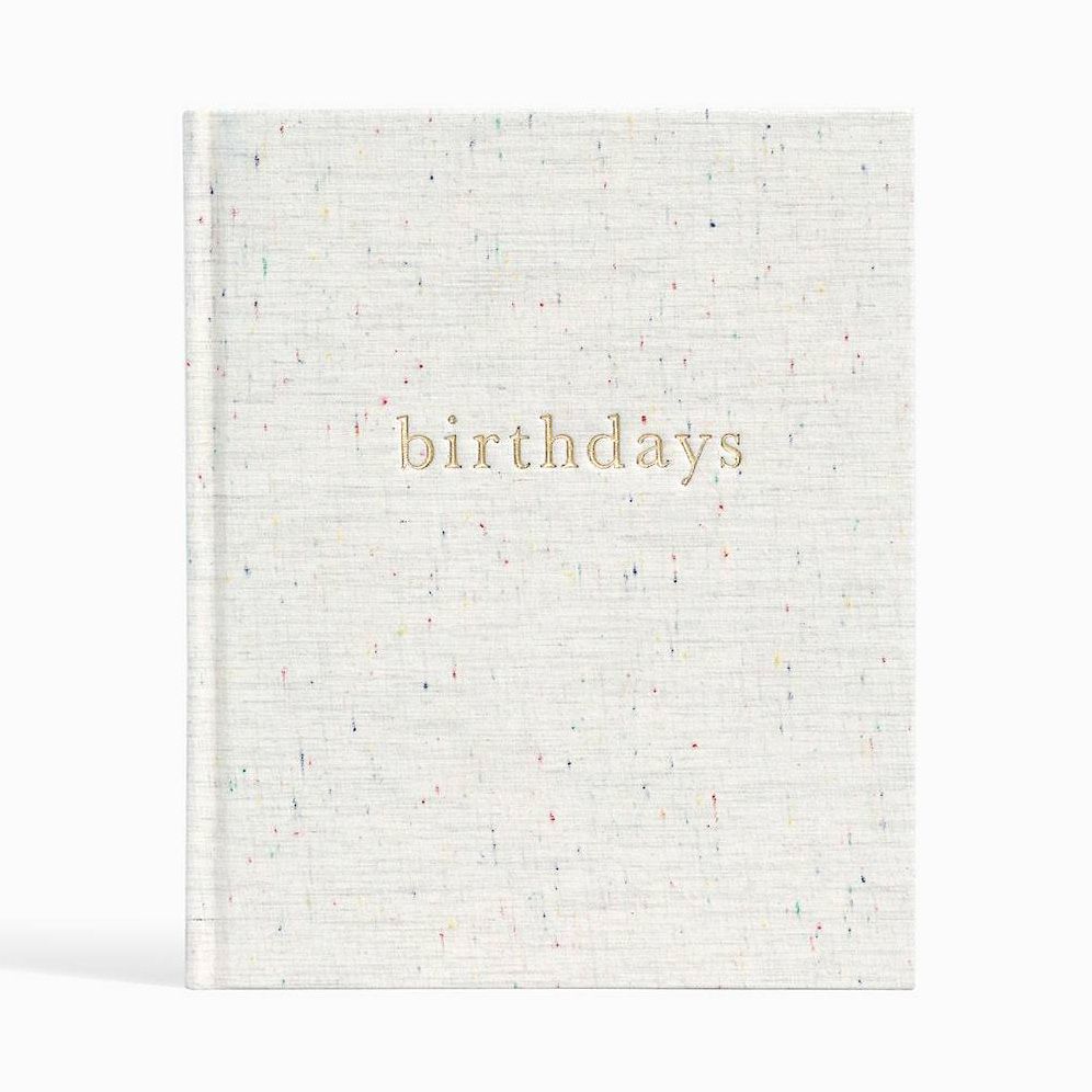 Oatmeal Speckle Birthdays Book