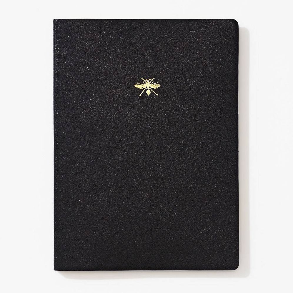 Black Leatherette Perpetual Planner