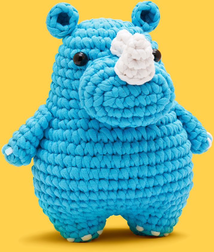 Willis the Rhino Learn to Crochet Kit