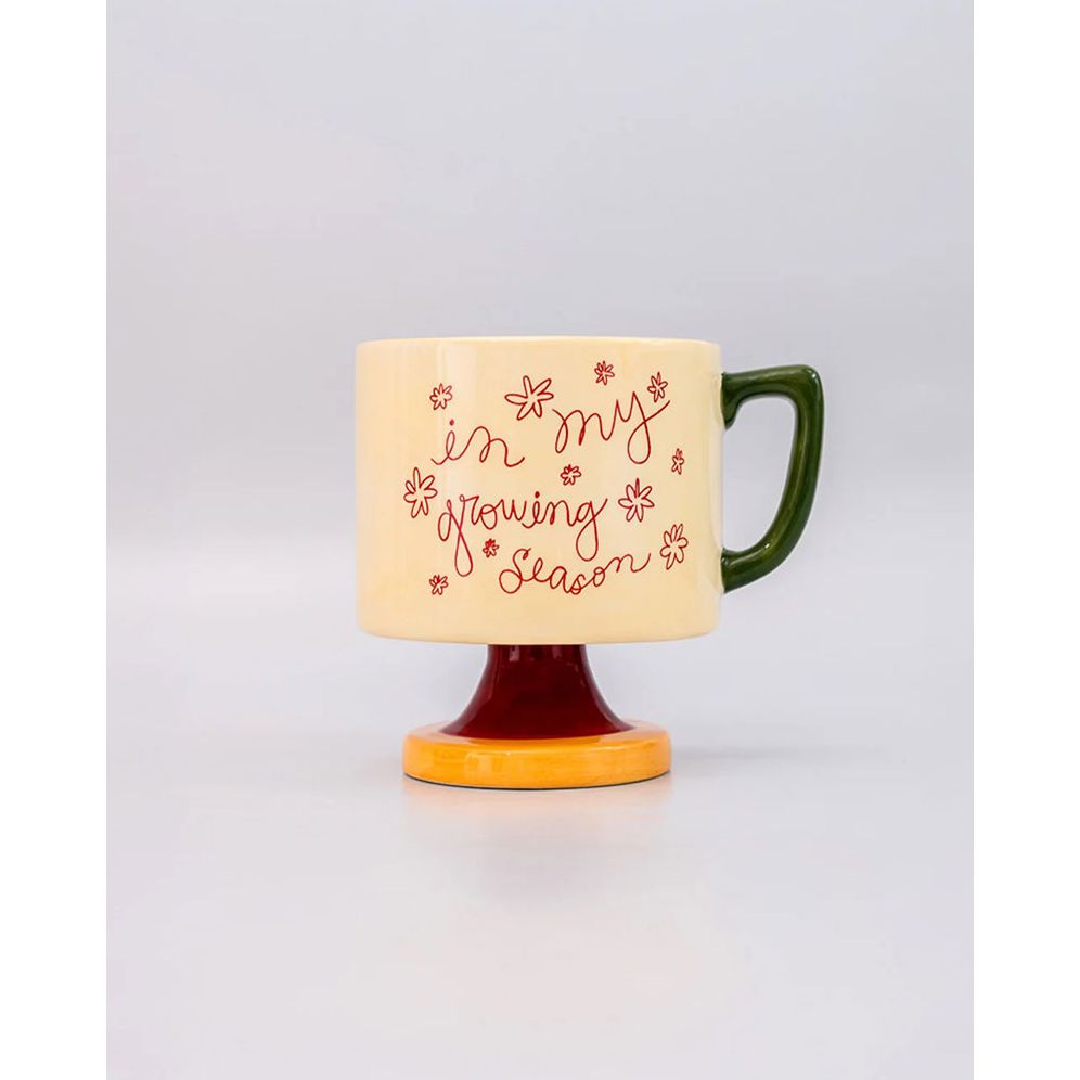 ban.do Short Ceramic Mug, In My Growing Season