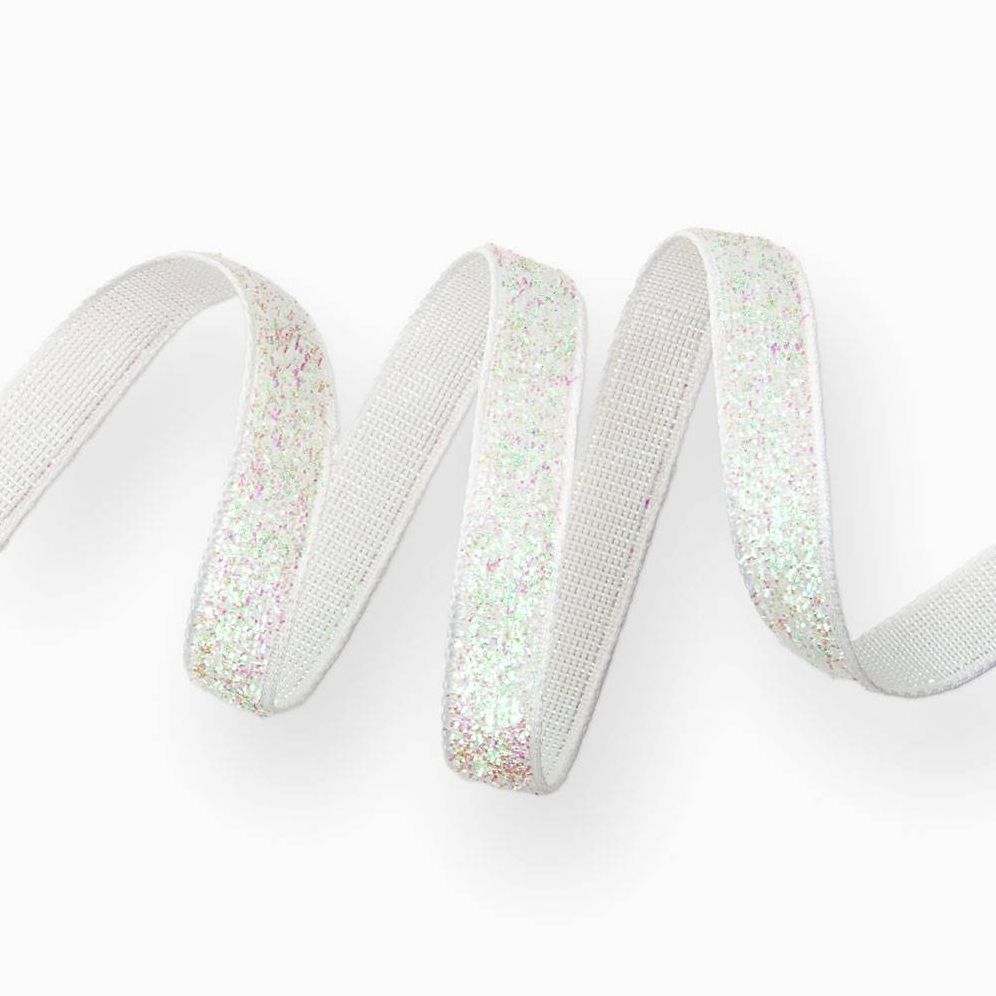 Iridescent Glitter Ribbon 3/8" 10 YD