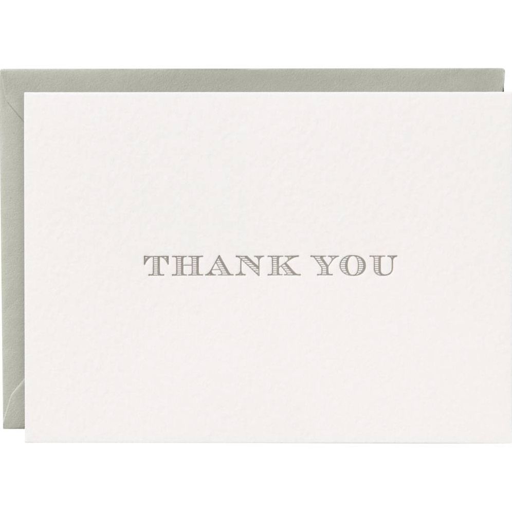 Escorial Letterpress Thank You Stationery Set