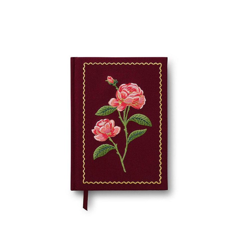Roses Embroidered Journal