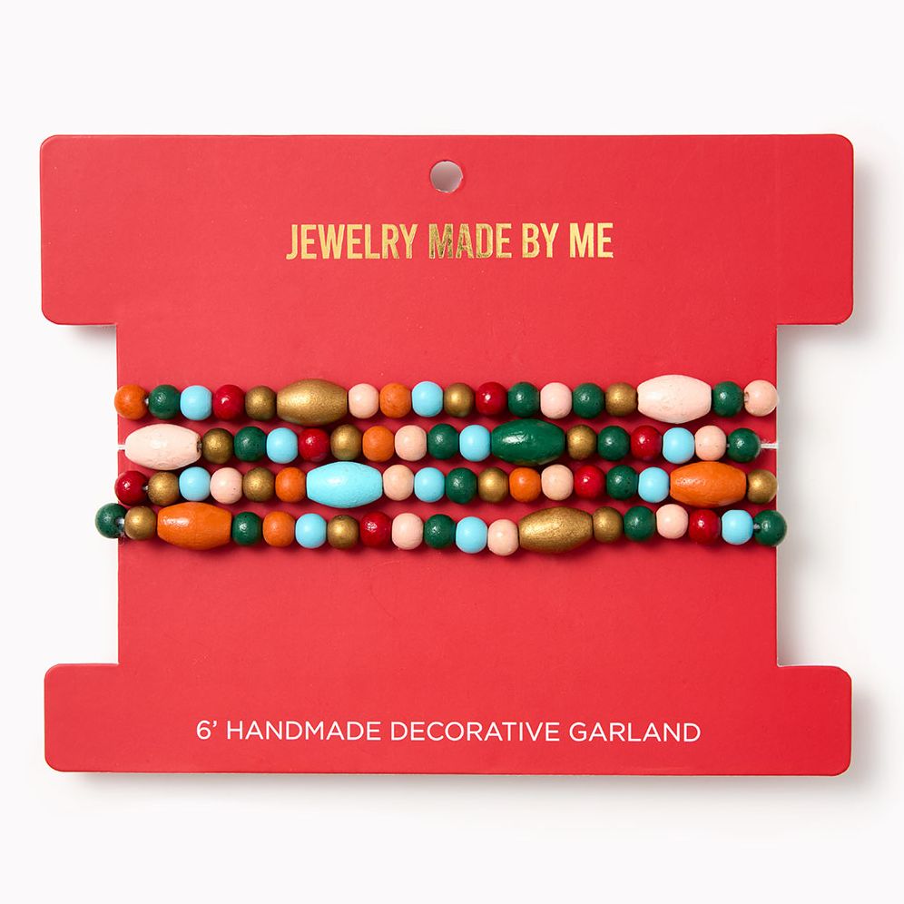 Holiday Wood Bead Garland