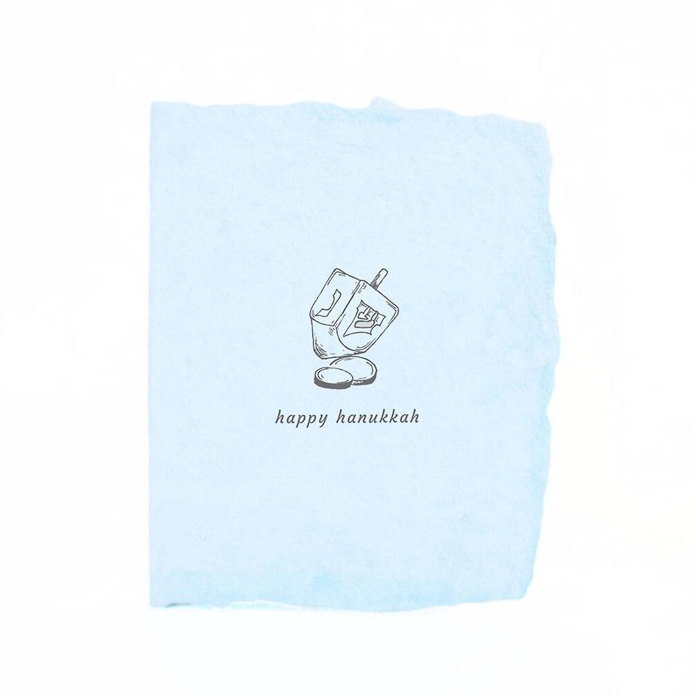 Dreidel Hanukkah Card