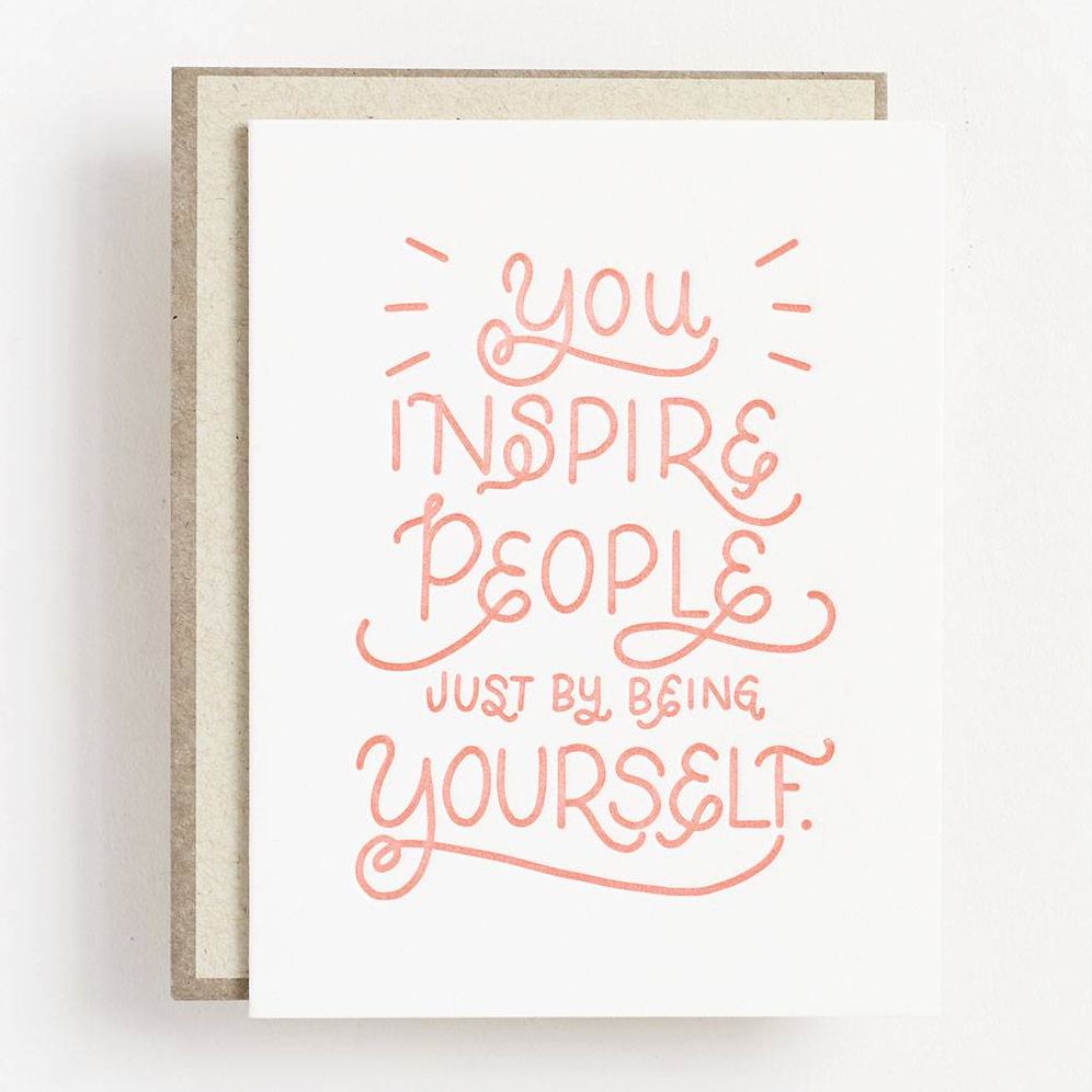 Inspire By Being Yourself Card