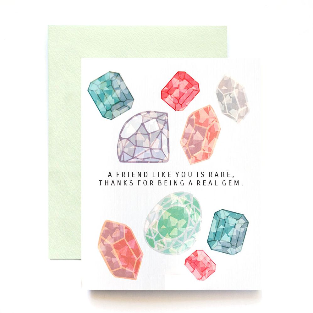 Rare Gem Friendship Card