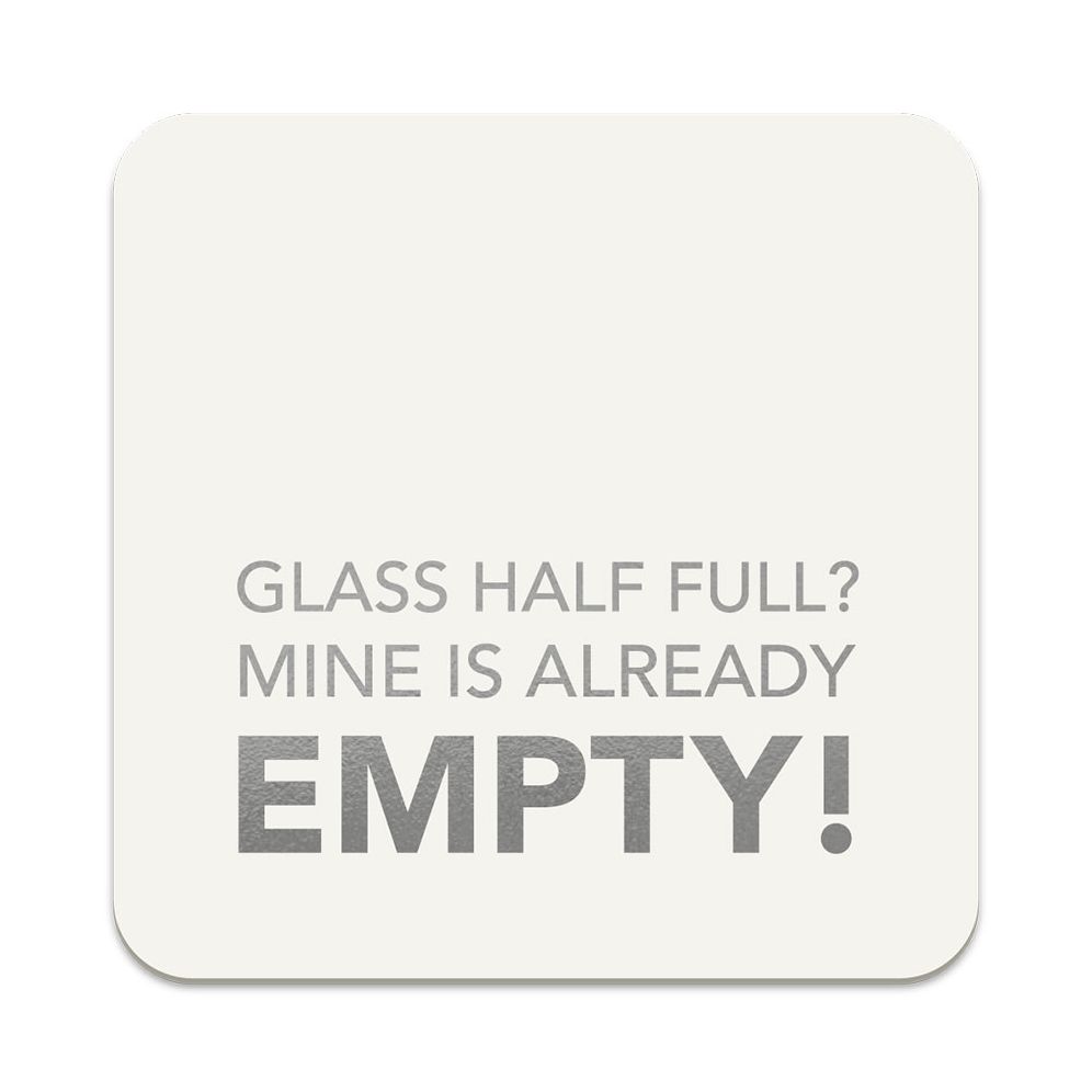 Glass Half Full Coasters