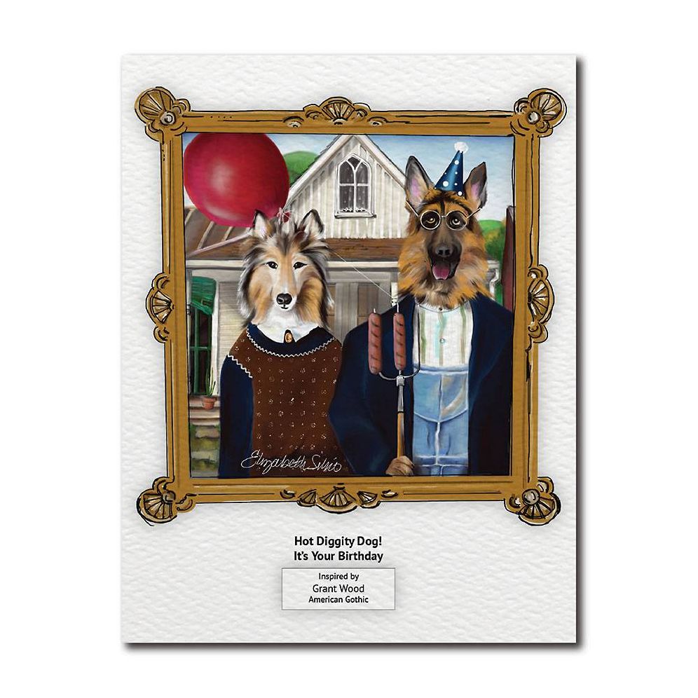 Hot Diggity Dog Birthday Card