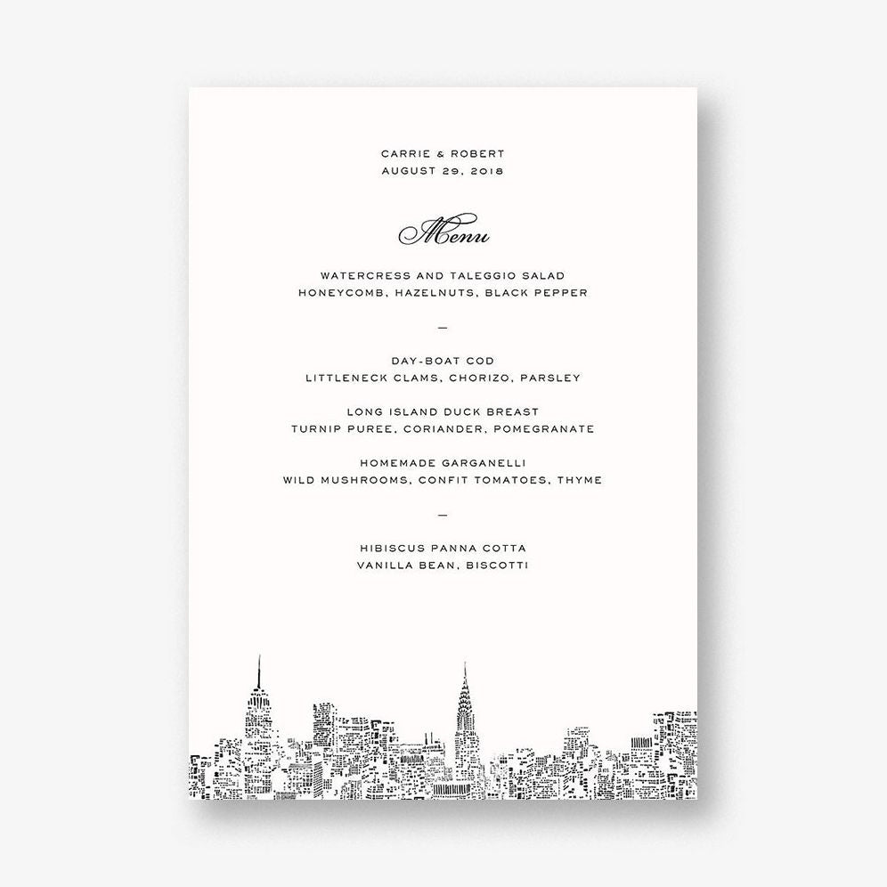 City Lights II Menu