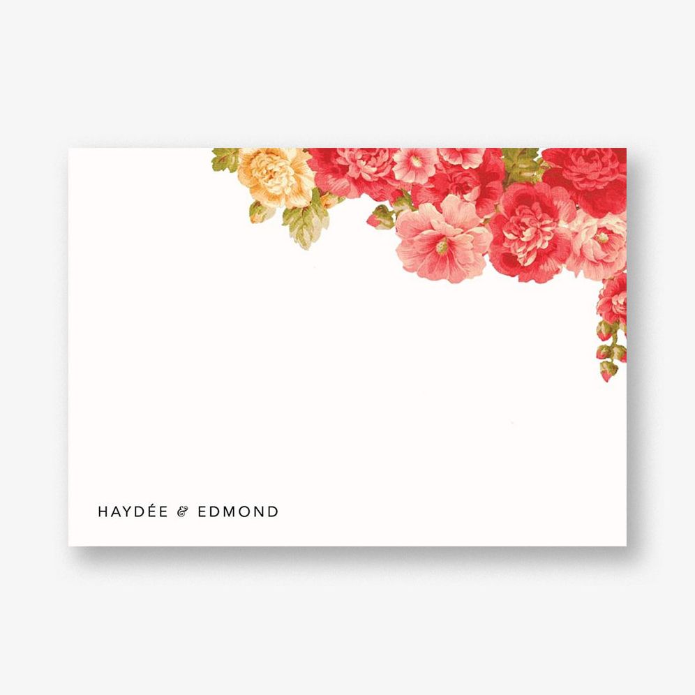 Garden Floral Ikat Stationery