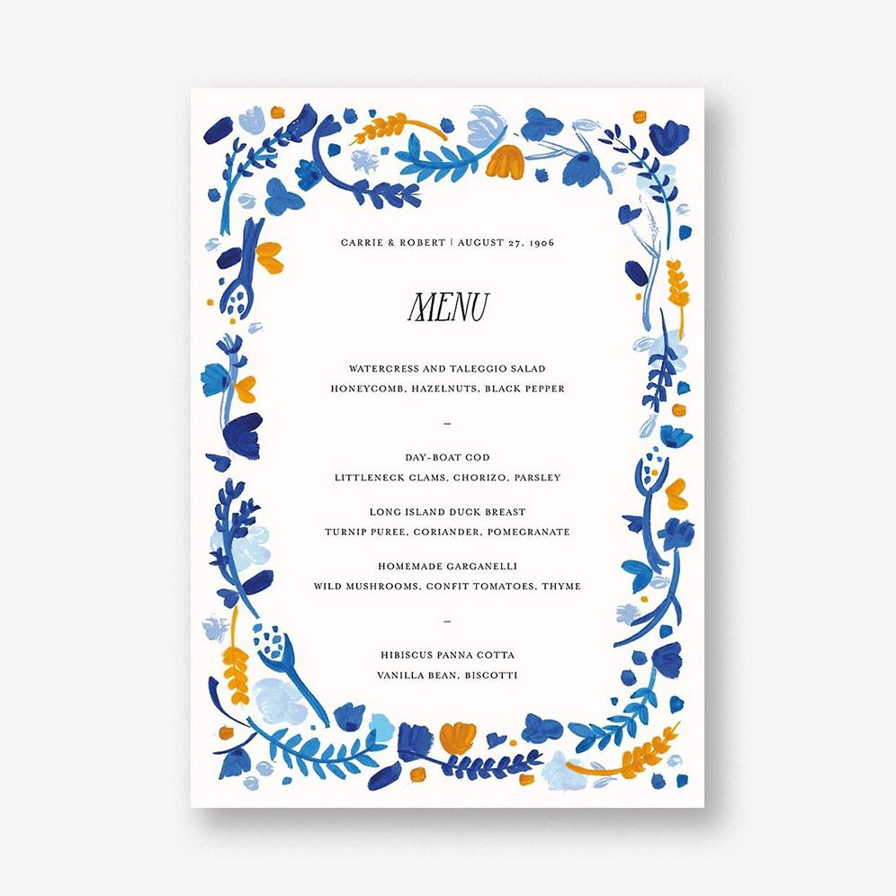 Miss Lila Menu