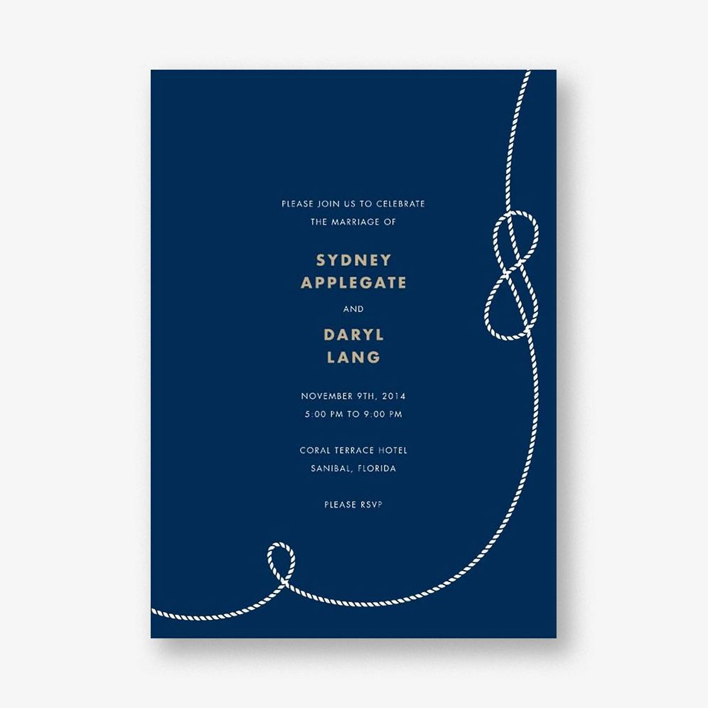 Nautical II Wedding Invitation