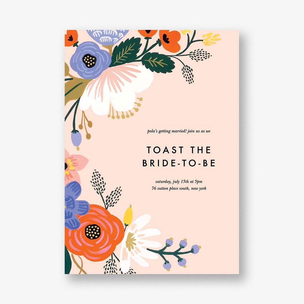 Vivid Blooms Bridal Shower Invitation