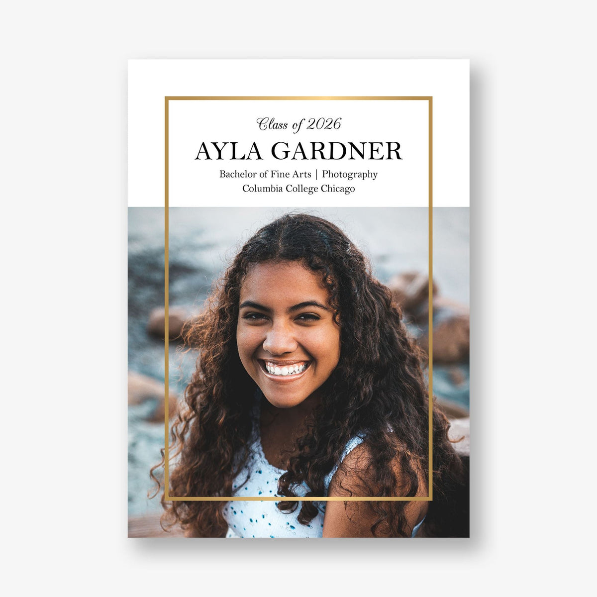 Thin Line Graduation Announcement