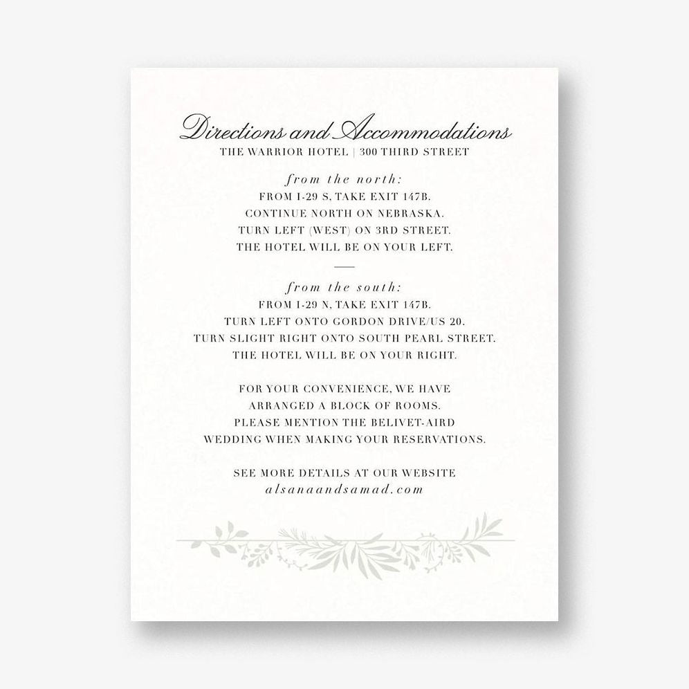 Good Vines Information Card