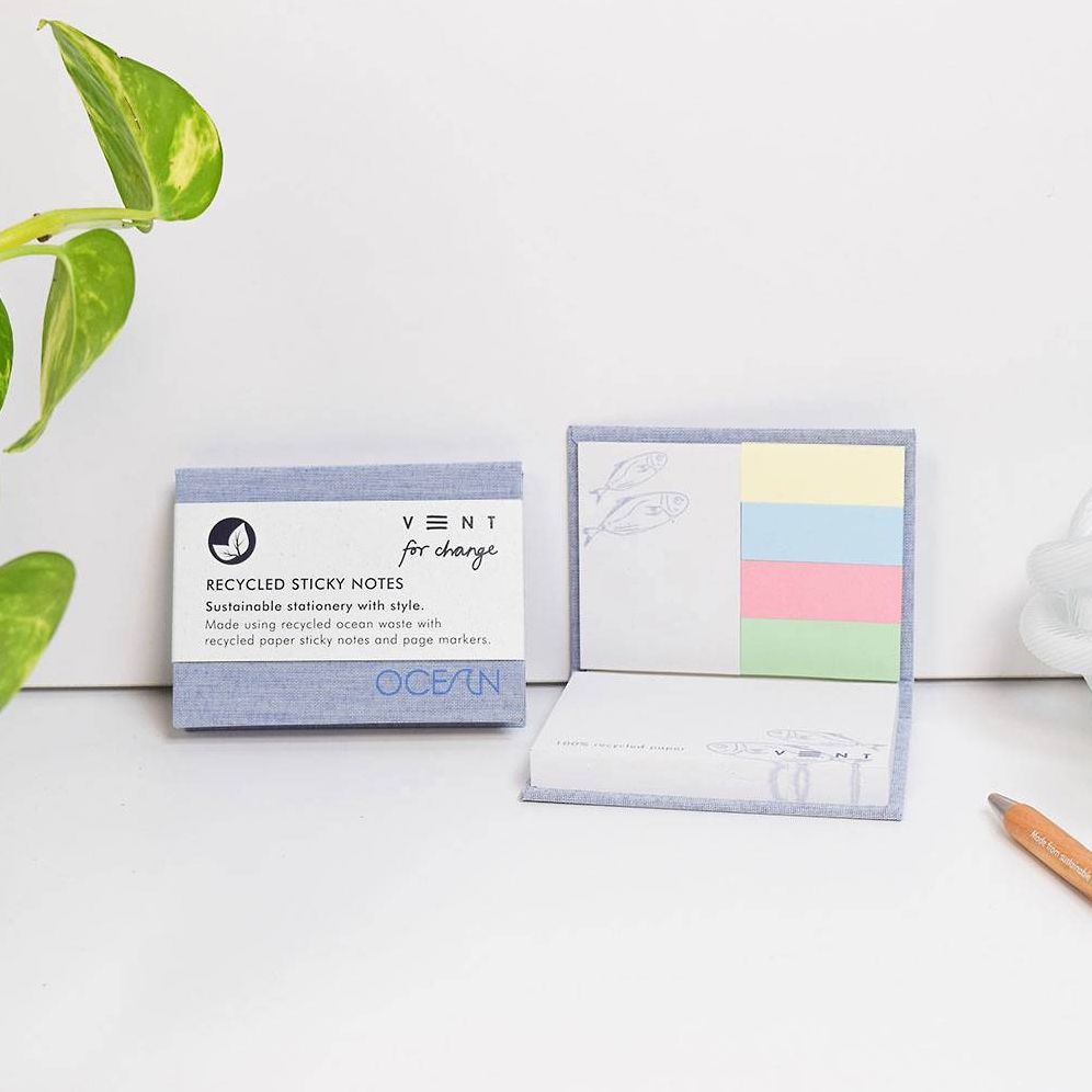 Ocean Sea Blue Sticky Note Block