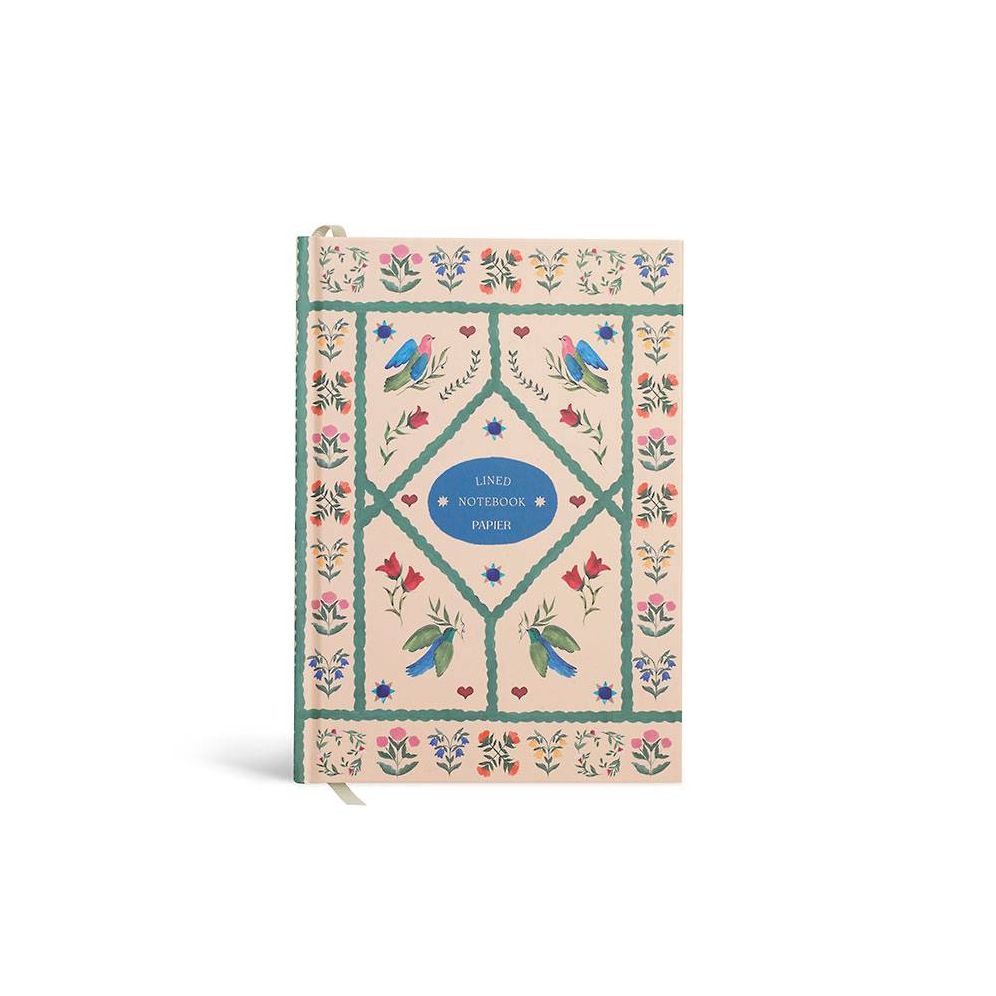 Quilted Daydream A5 Lined Notebook - Beige