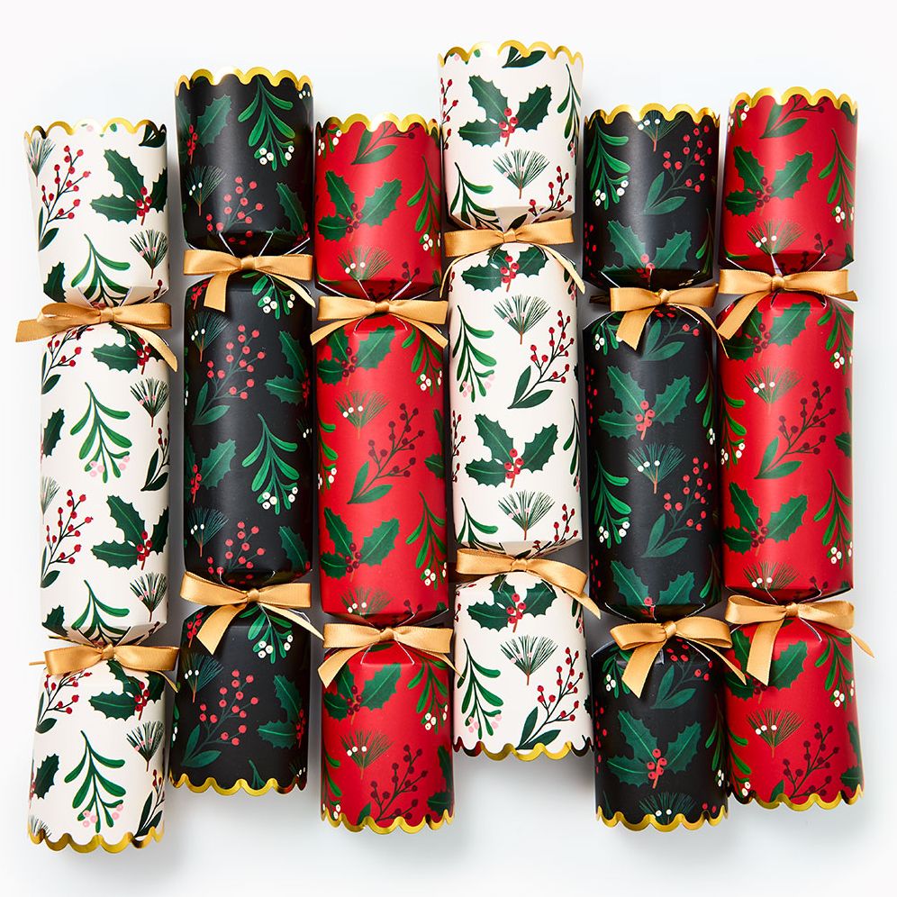 Winter Botanical Surprise Crackers Set Of 6