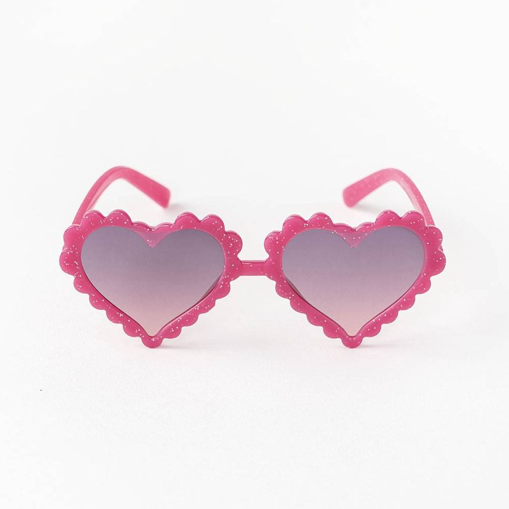 Kids Scalloped Heart Glasses, Assorted