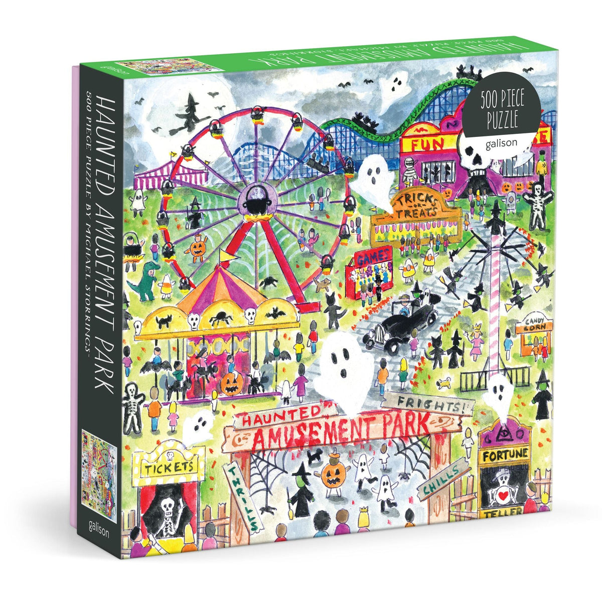 Michael Storrings Haunted Amusement Park 500 Piece Puzzle