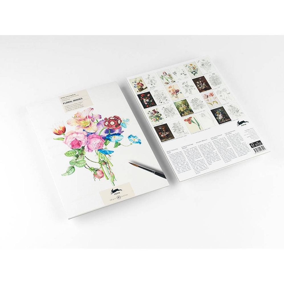 Floral Images - Artists' Colouring Book