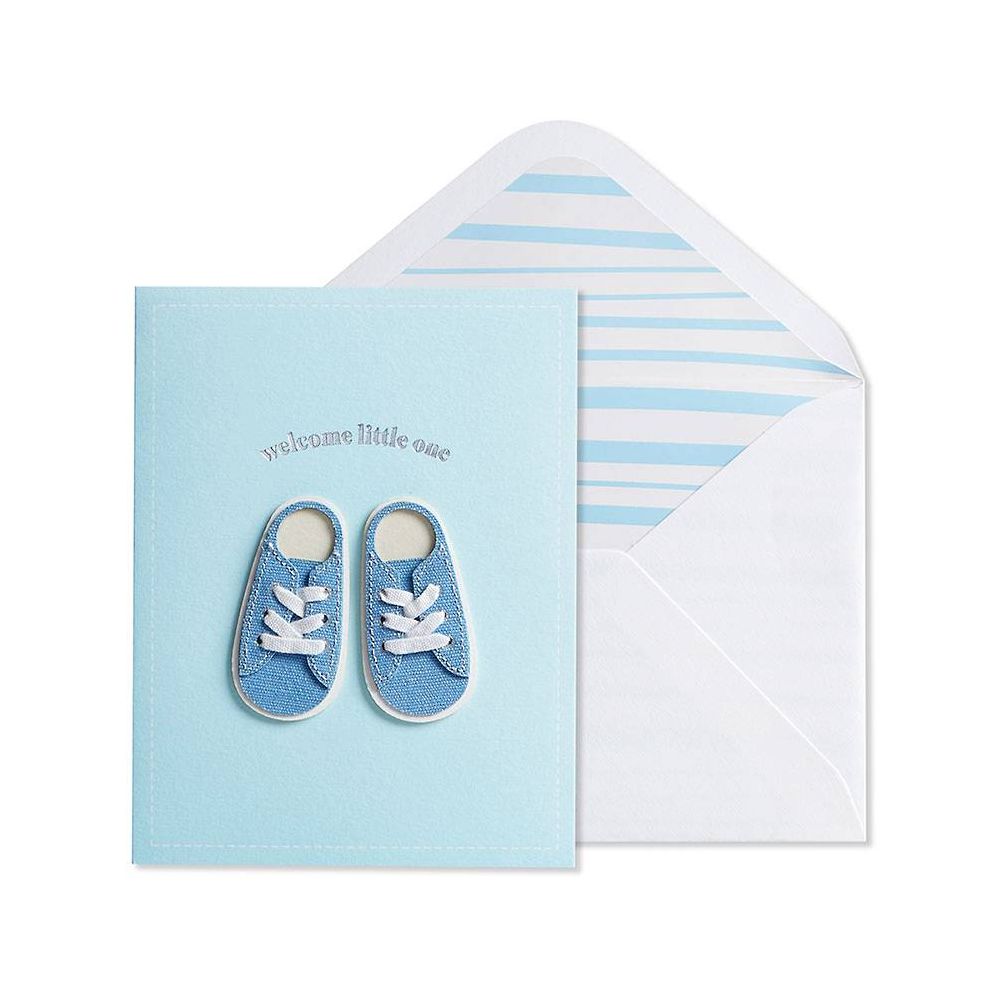 Blue Shoes Baby Card