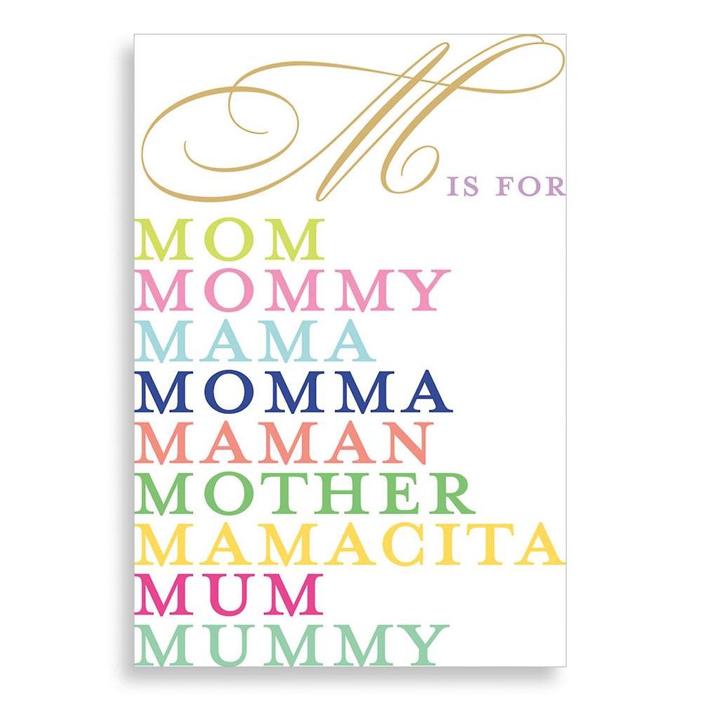 M Is For Mom Mother's Day Card