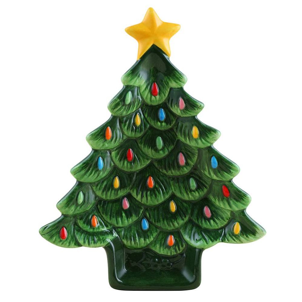 Green Nostalgic Tree 8" Appetizer plate