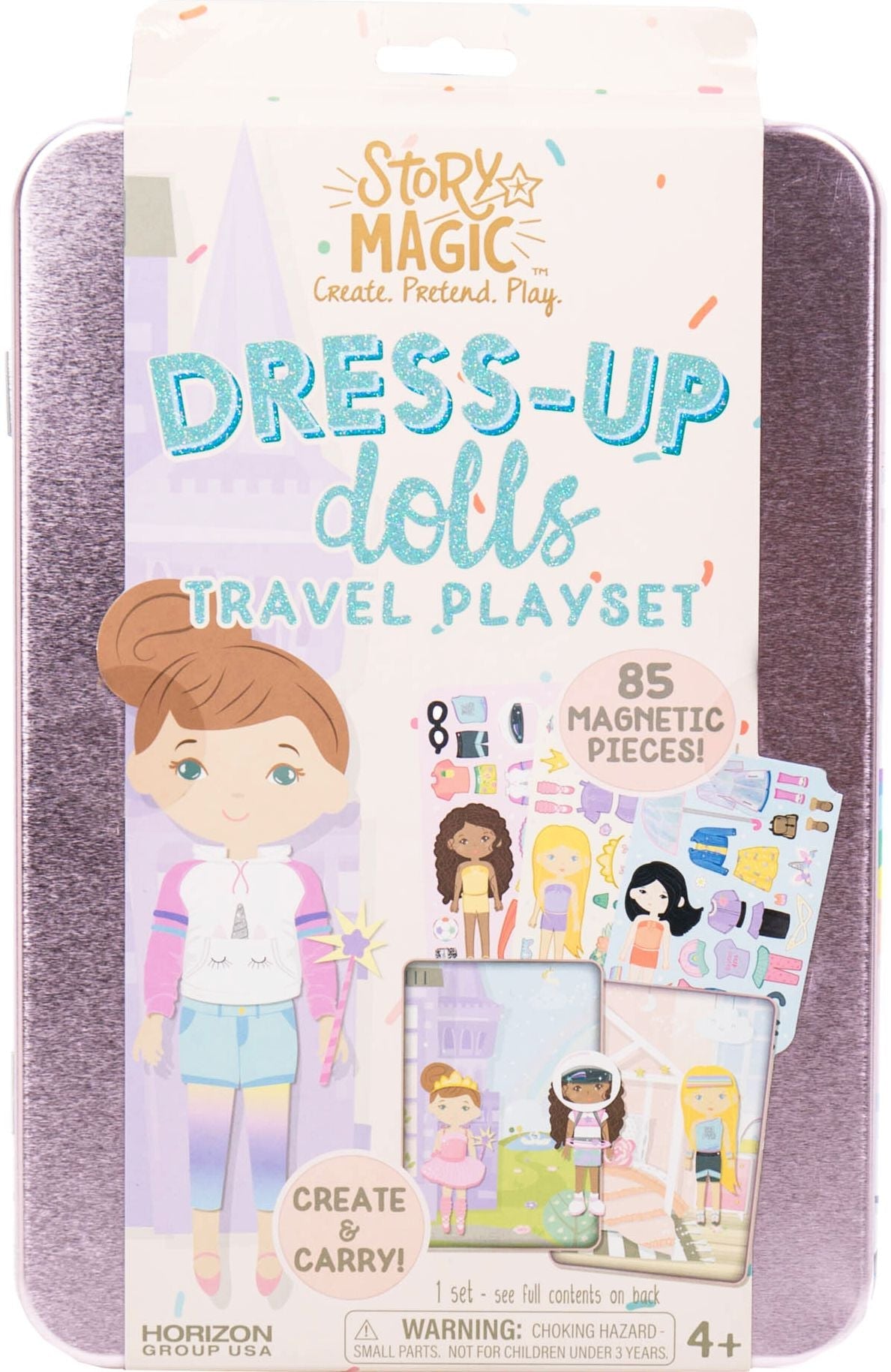 Story Magic Dress Up Dolls Travel Playset