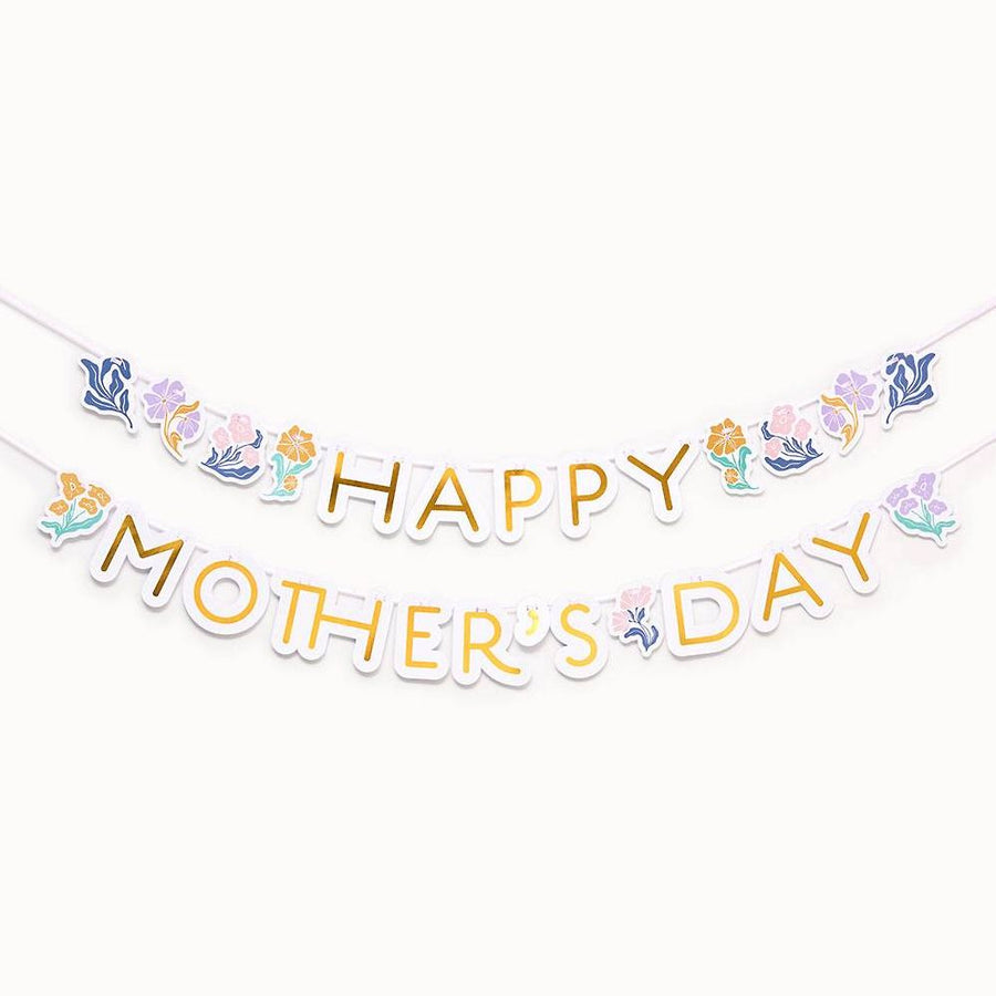 Floral Happy Mother's Day Banner