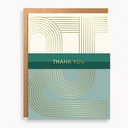 Modern Foil Stripe Thank You Stationery Set