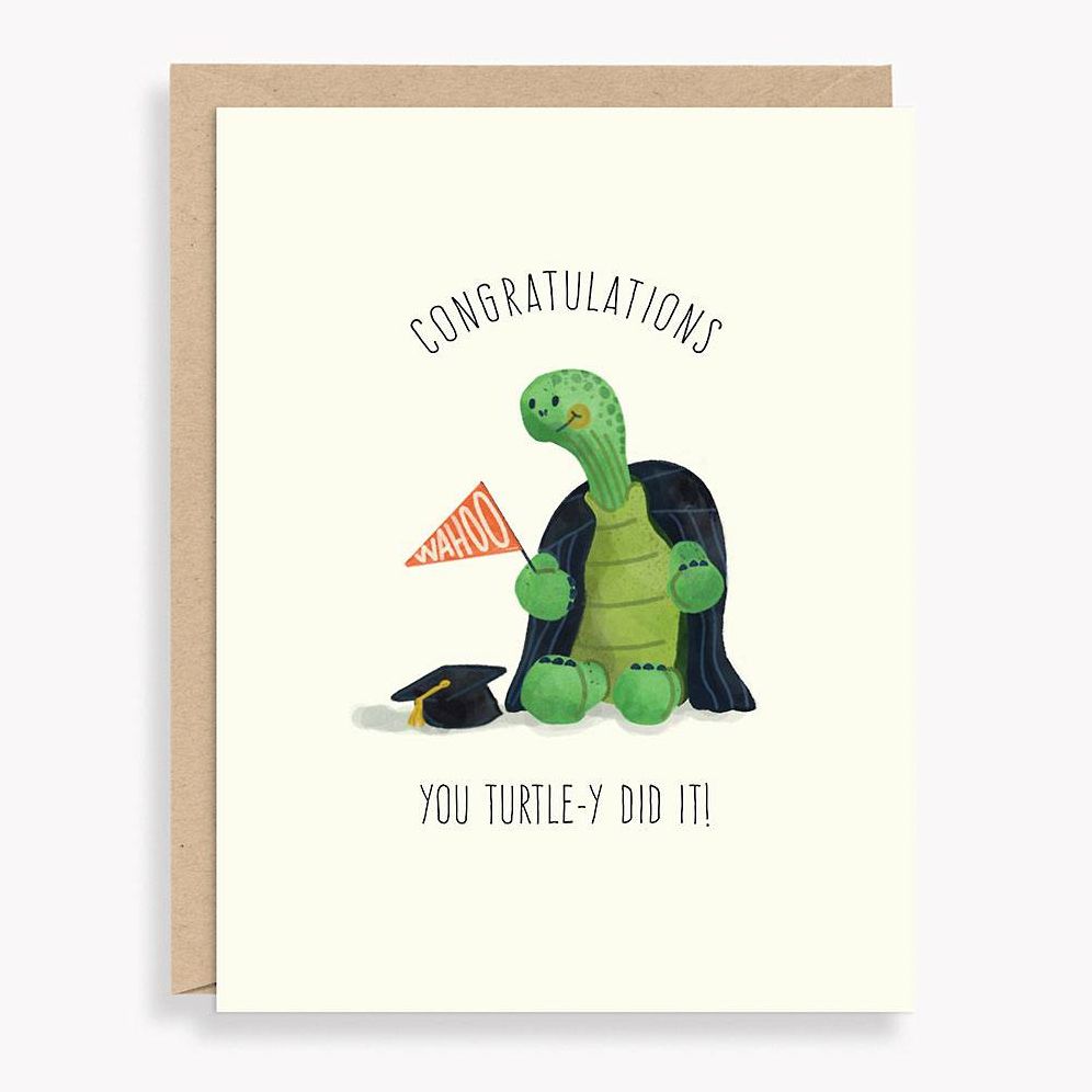 Turtley Did It Graduation Card