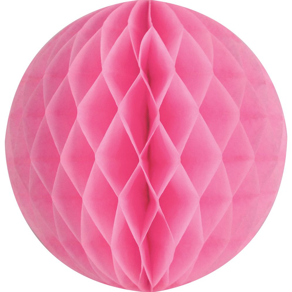 Light Pink Lrg Paper Honeycomb Sphere