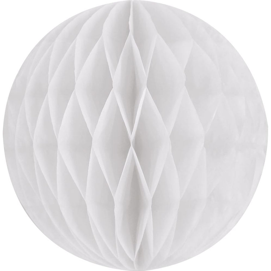 White SM Paper Honeycomb Sphere