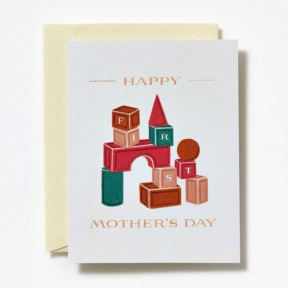 First Mother's Day Blocks Card