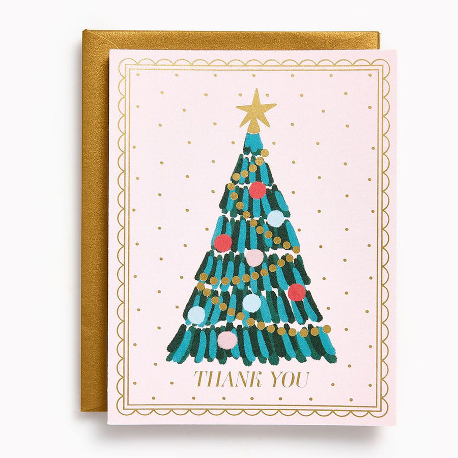 Christmas Festive Tree Thank You Stationery Set