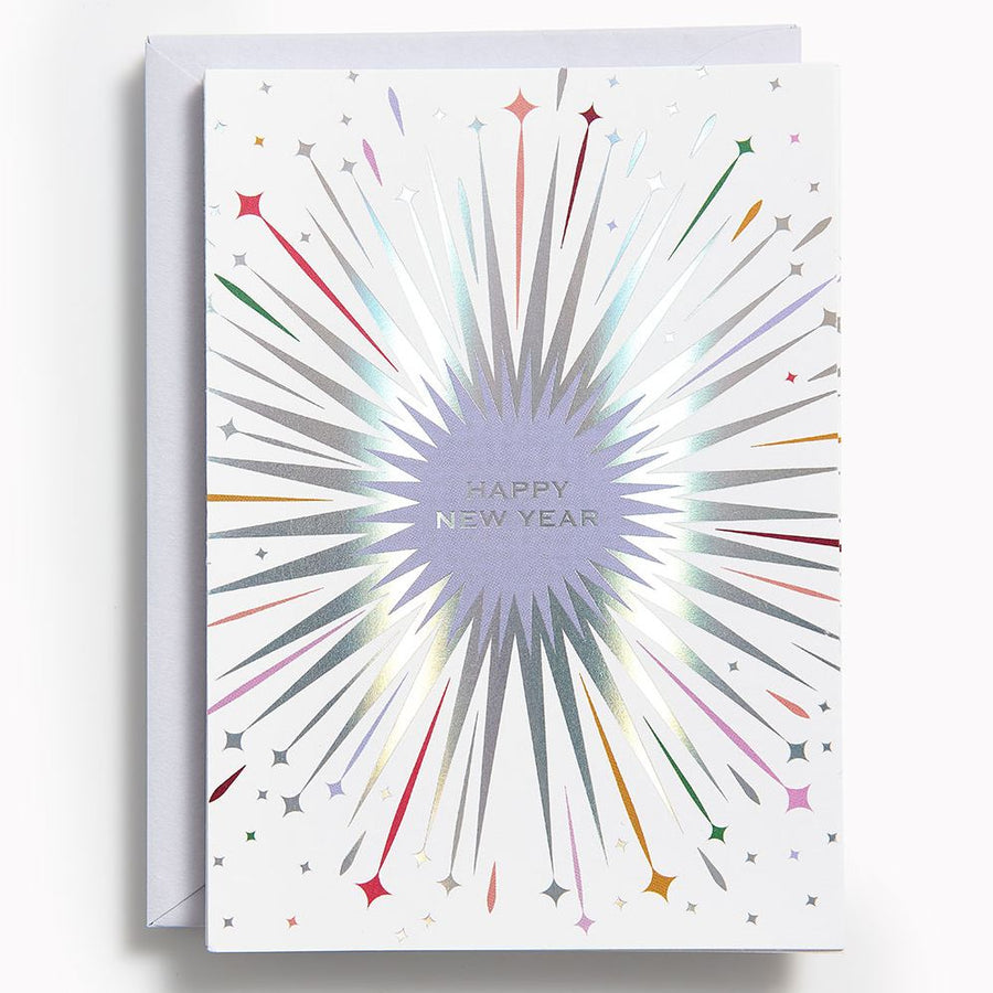 New Years Multicolor Sparkle Stationery Set