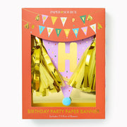 Birthday Party Hat Paper Banner
